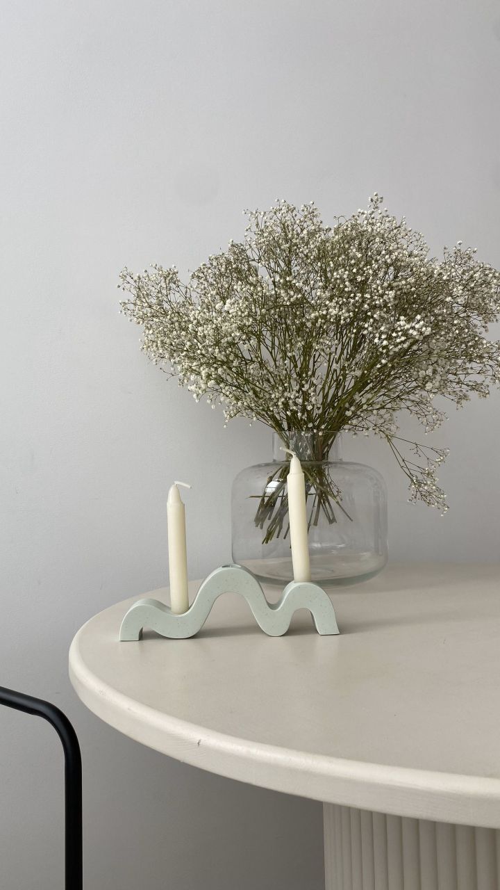 Подсвечник «WĀVE» для длинных свечей #2