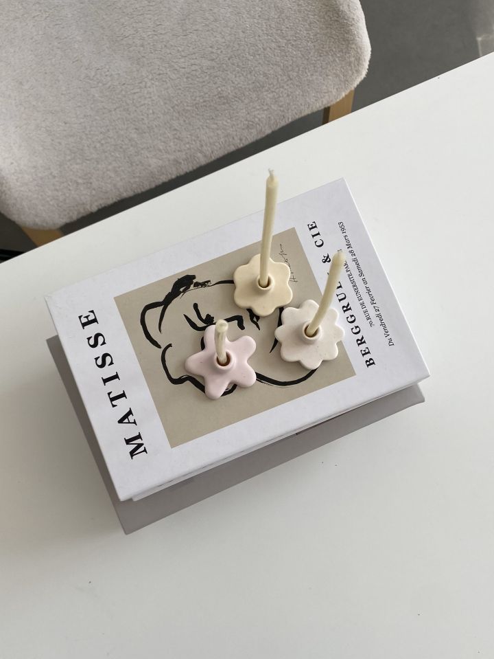 Набор подсвечников MINI 3шт для тонких свечей